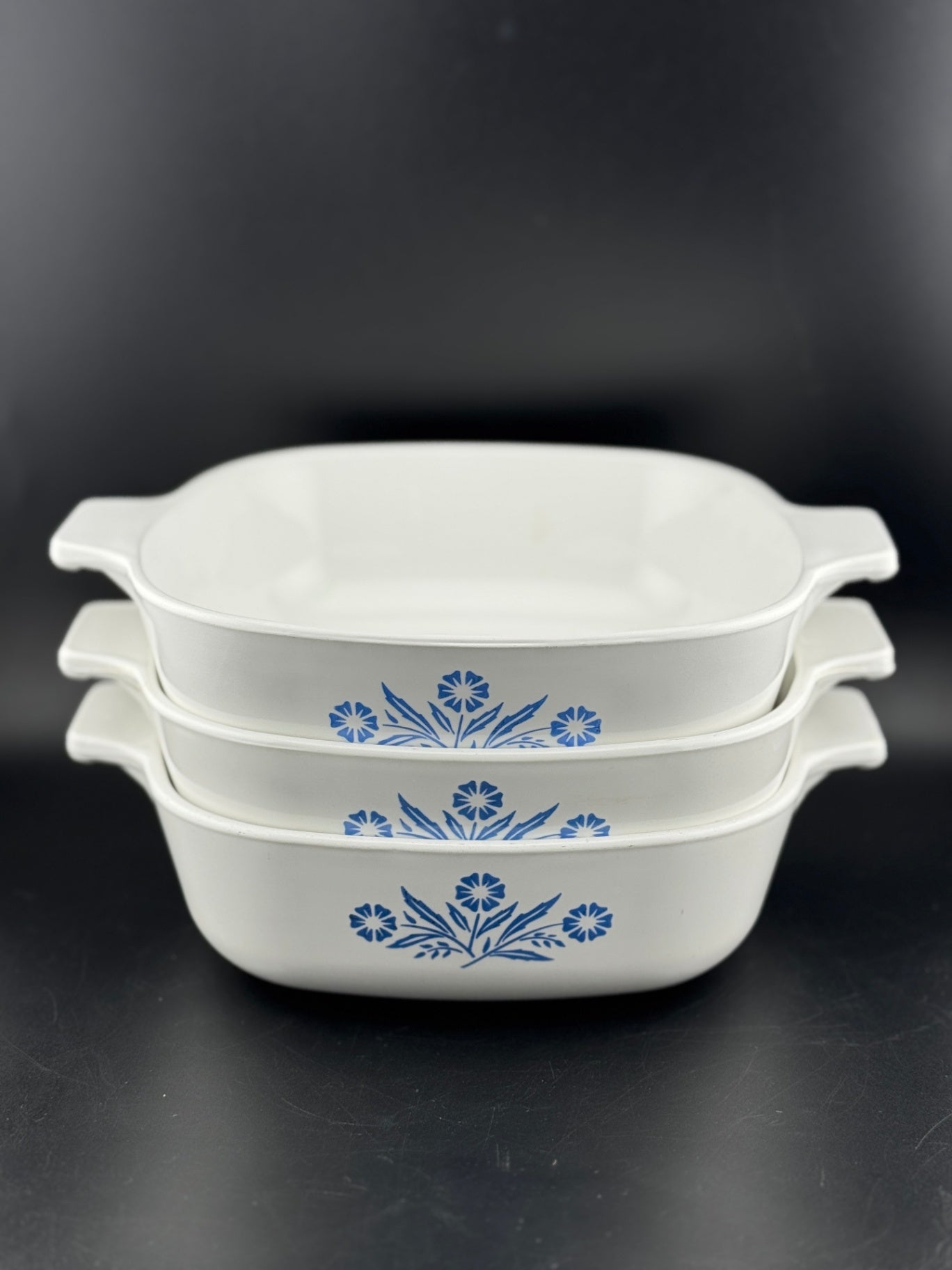 Cornflower Blue by Corning -  1 Quart Square Casserole No Lid