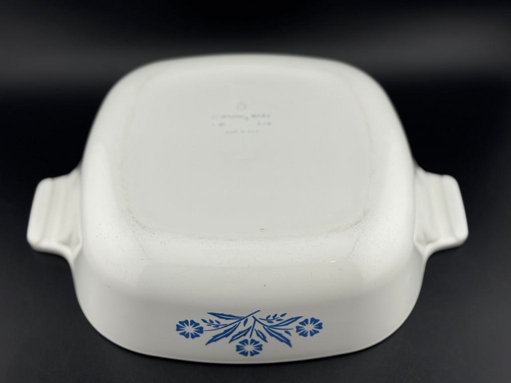 Cornflower Blue by Corning -  1 Quart Square Casserole No Lid