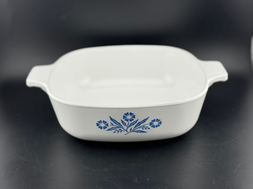 Cornflower Blue by Corning -  1 Quart Square Casserole No Lid