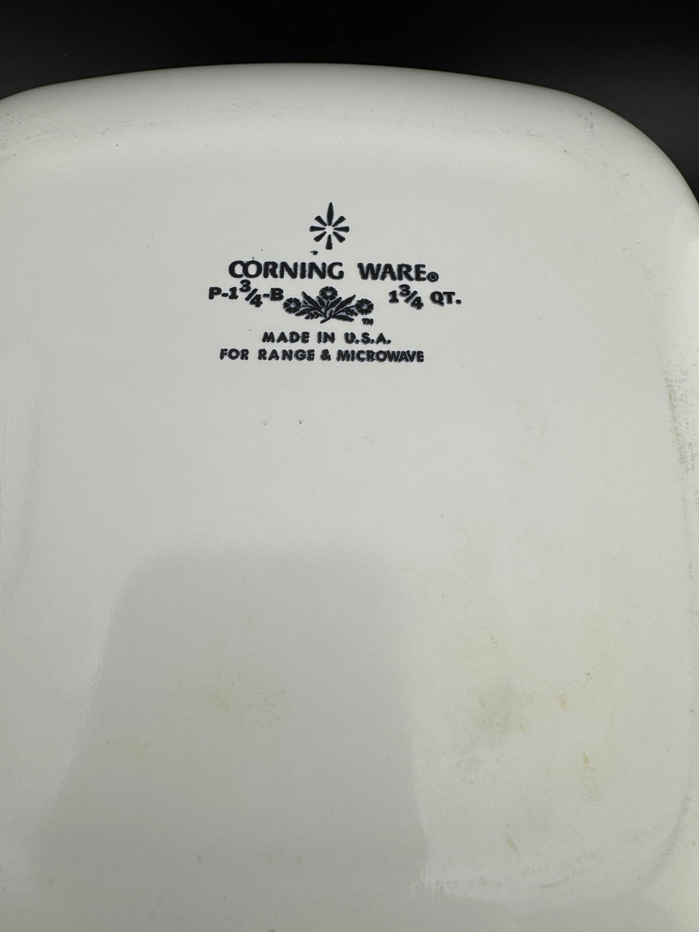 Cornflower Blue by Corning -  1.75 Quart Square Casserole No Lid
