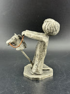 Walli Ortman's The Littles - 0061 - Boy with Stick Horse