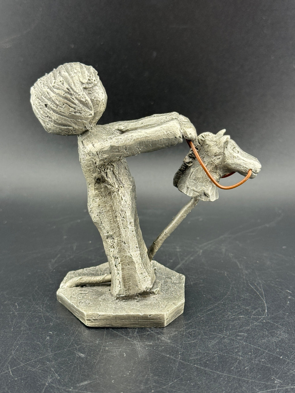 Walli Ortman's The Littles - 0061 - Boy with Stick Horse