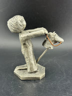 Walli Ortman's The Littles - 0061 - Boy with Stick Horse