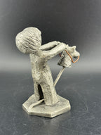 Walli Ortman's The Littles - 0061 - Boy with Stick Horse