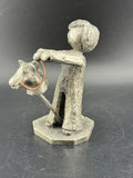 Walli Ortman's The Littles - 0061 - Boy with Stick Horse