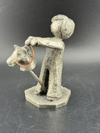 Walli Ortman's The Littles - 0061 - Boy with Stick Horse
