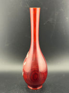 Vintage Inlaid Abalone Shell Iris Flower Vase