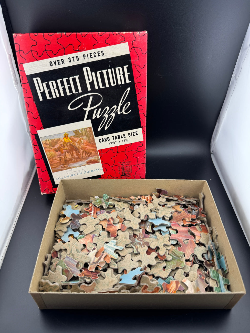 Vintage Perfect Picture Puzzle - Gallantry on the Range