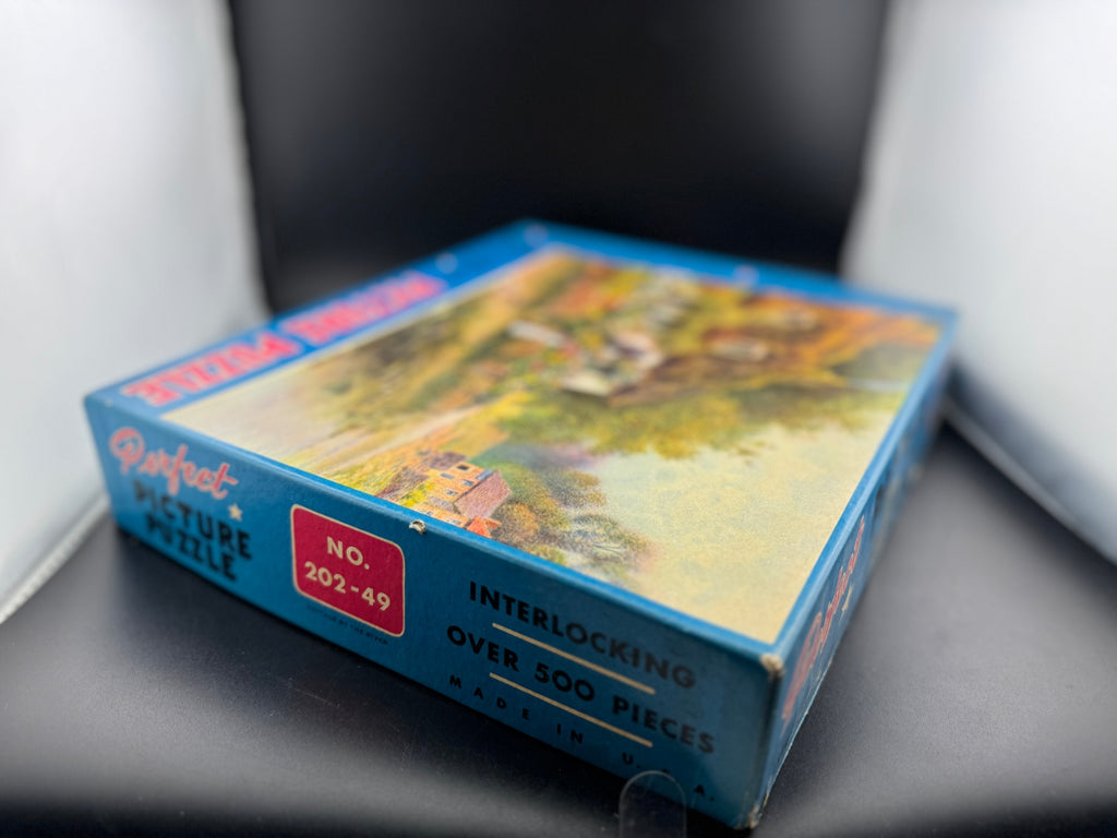 Vintage Perfect Picture Puzzle - Cottage by the River