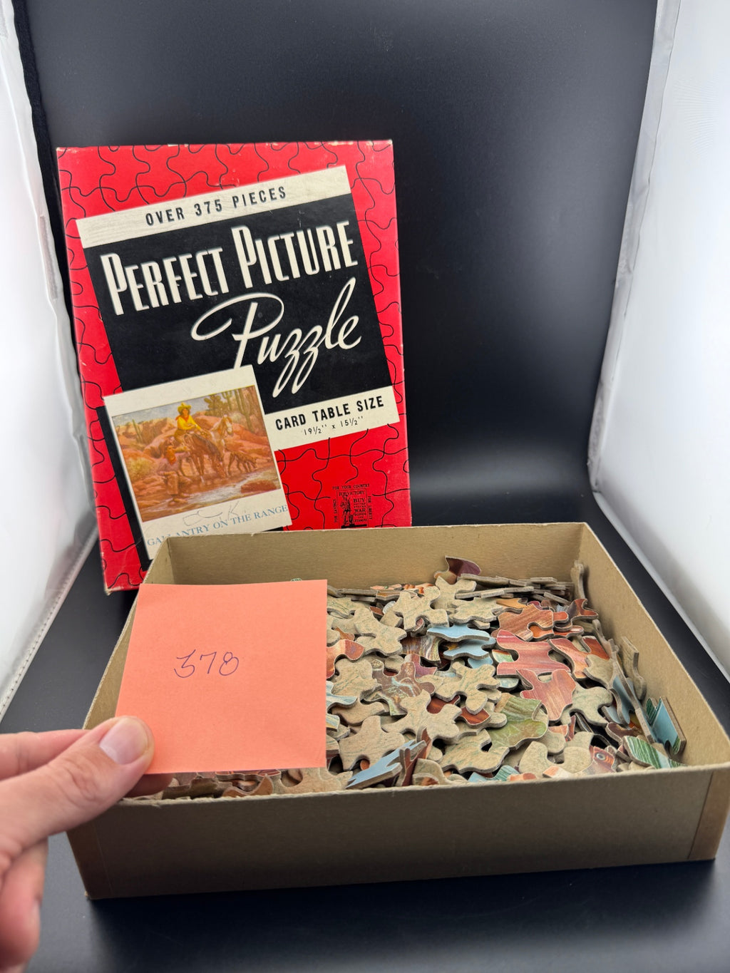 Vintage Perfect Picture Puzzle - Gallantry on the Range