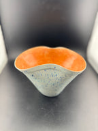 Blue Splatter Pottery Planter/Vase