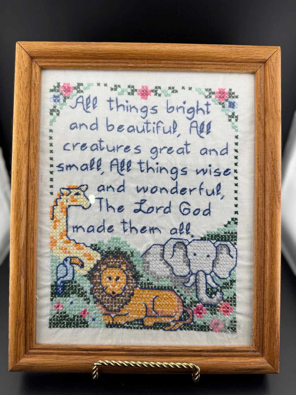 Framed Nursery Cross Stitch