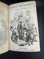 Charles Dickens "Martin Chuzzlewit - Volume I" - The Peterson's Duodecimo Edition
