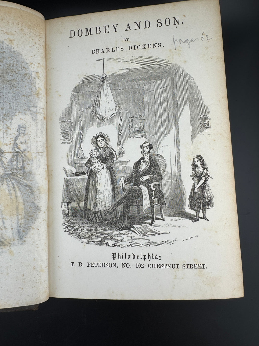 Charles Dickens "Dombey and Son - Volume I" - The Peterson's Duodecimo Edition