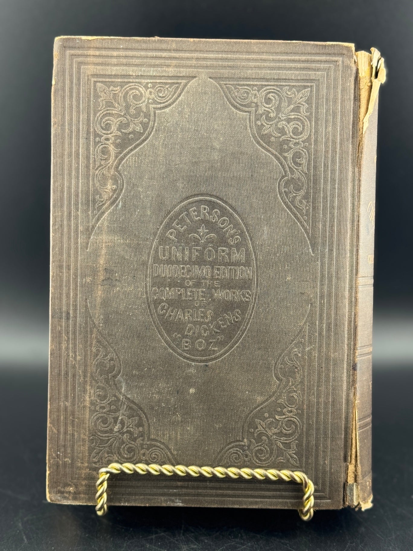 Charles Dickens "Martin Chuzzlewit - Volume II" - The Peterson's Duodecimo Edition