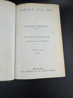 Charles Dickens "Dombey and Son - Volume I" - The Peterson's Duodecimo Edition