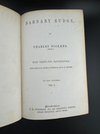 Charles Dickens "Barnaby Ridge - Volume I" - The Peterson's Duodecimo Edition