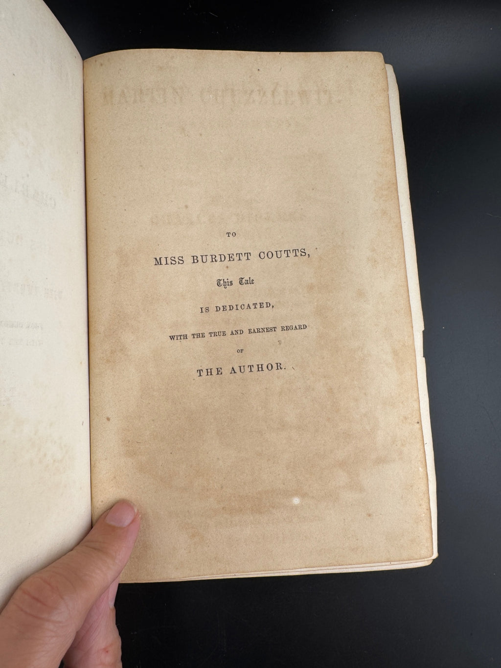 Charles Dickens "Martin Chuzzlewit - Volume I" - The Peterson's Duodecimo Edition