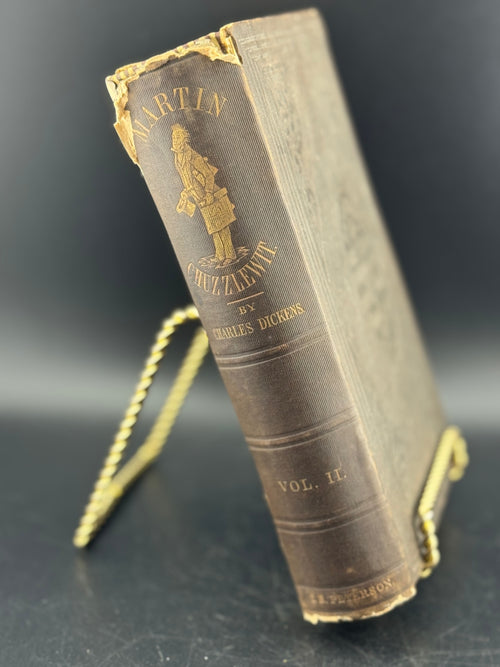 Charles Dickens "Martin Chuzzlewit - Volume II" - The Peterson's Duodecimo Edition