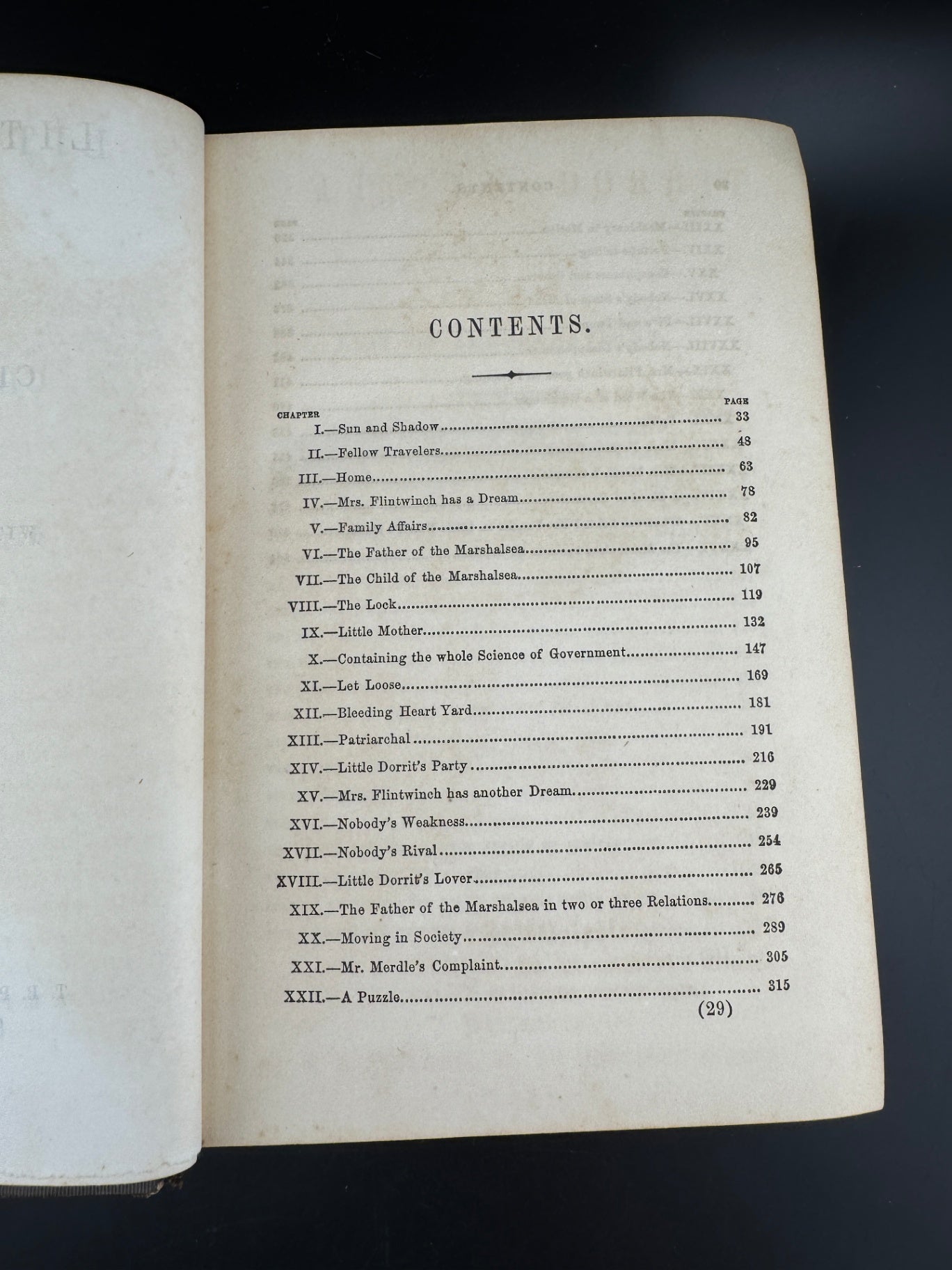 Charles Dickens "Little Dorrit - Volume I" - The Peterson's Duodecimo Edition