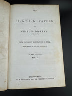 Charles Dickens "Pickwick Papers - Volume II" - The Peterson's Duodecimo Edition