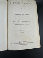 Charles Dickens "Little Dorrit - Volume II" - The Peterson's Duodecimo Edition