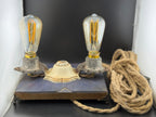 Handmade Vintage Style Plug-In Wall Sconce, One of a Kind