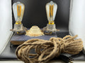 Handmade Vintage Style Plug-In Wall Sconce, One of a Kind
