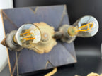Handmade Vintage Style Plug-In Wall Sconce, One of a Kind
