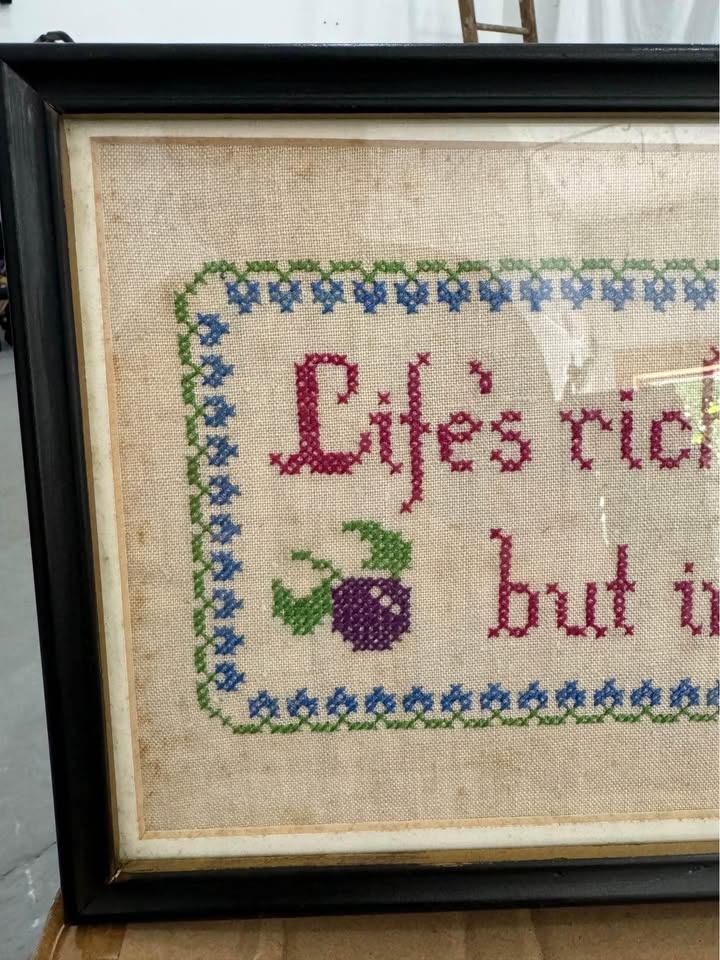 1972 Life's Riches Cross Stitch