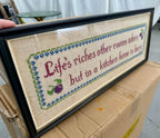 1972 Life's Riches Cross Stitch