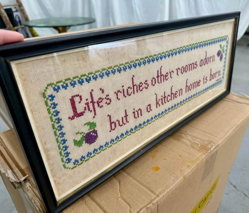 1972 Life's Riches Cross Stitch