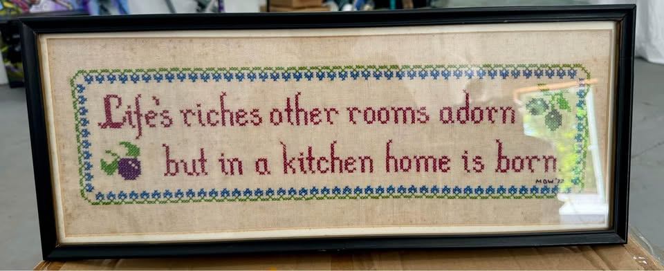 1972 Life's Riches Cross Stitch