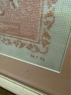 Soft Pink Floral Cross Stitch