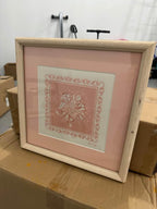 Soft Pink Floral Cross Stitch