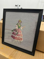 Victorian Woman Crewel
