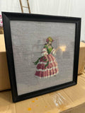 Victorian Woman Crewel