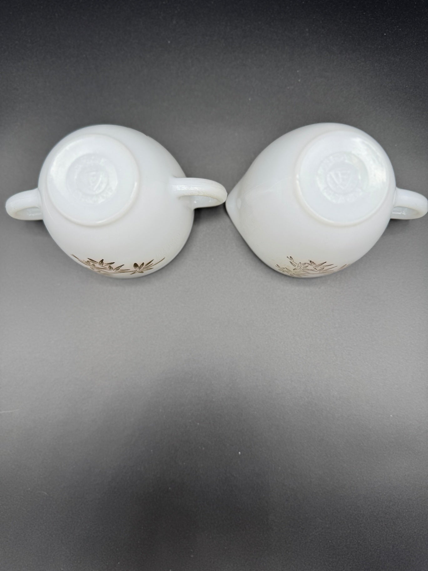 Federal Glass Golden Glory Creamer Set