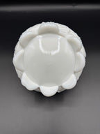 Dogwood Milk Glass Basket