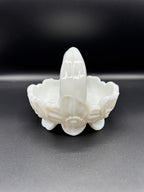 Dogwood Milk Glass Basket