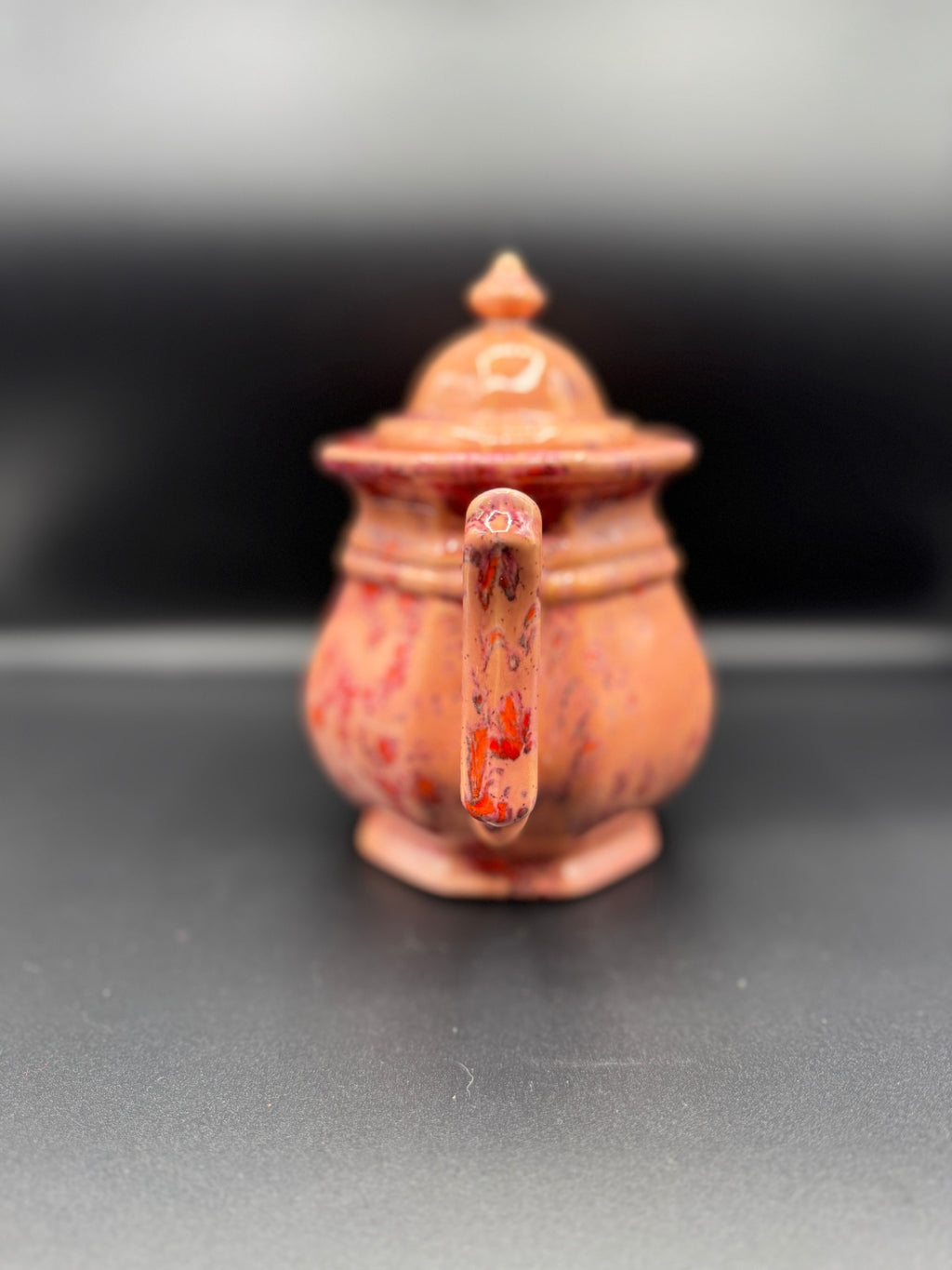 Mid Century Splatter Glaze Teapot