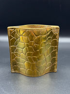 Giraffe Print Brass Bud Vase