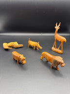Handcarved Animal Figurine Set