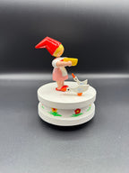 Girl w/Geese Folk Music Box