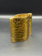 Giraffe Print Brass Bud Vase