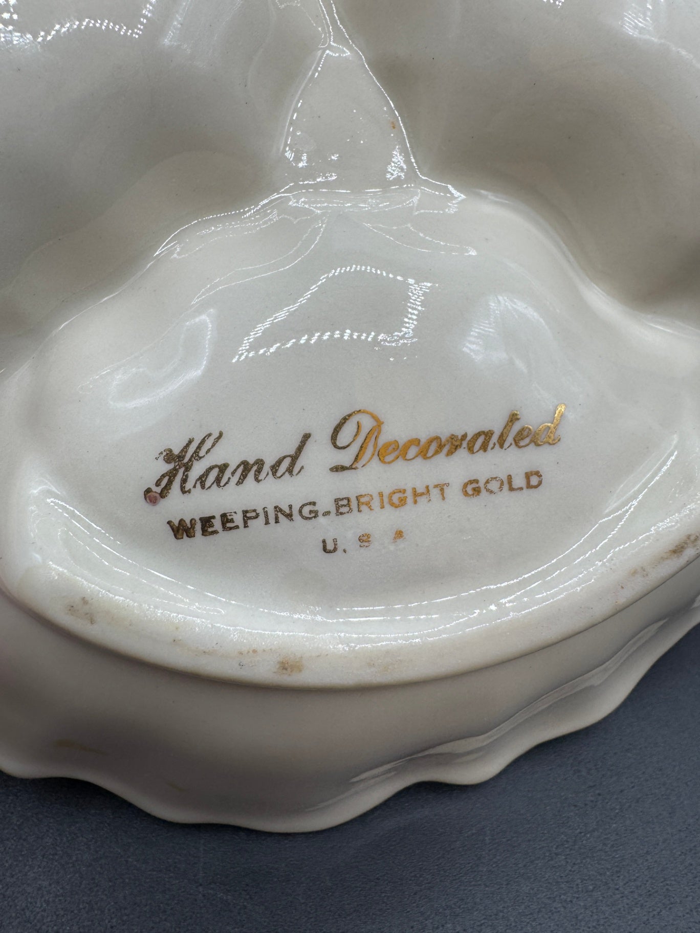 22K Weeping Gold Candy Dish