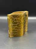 Giraffe Print Brass Bud Vase