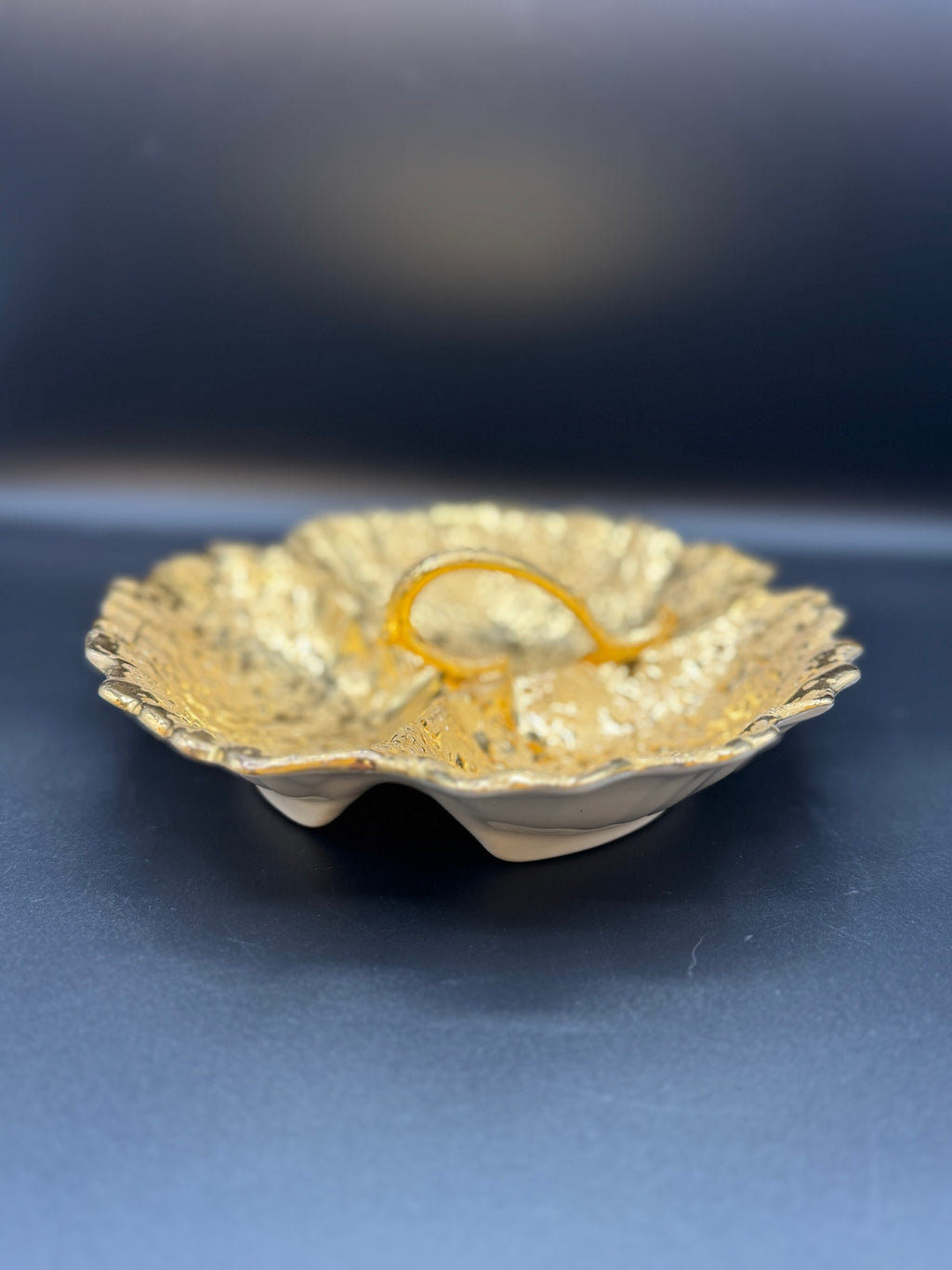 22K Weeping Gold Candy Dish
