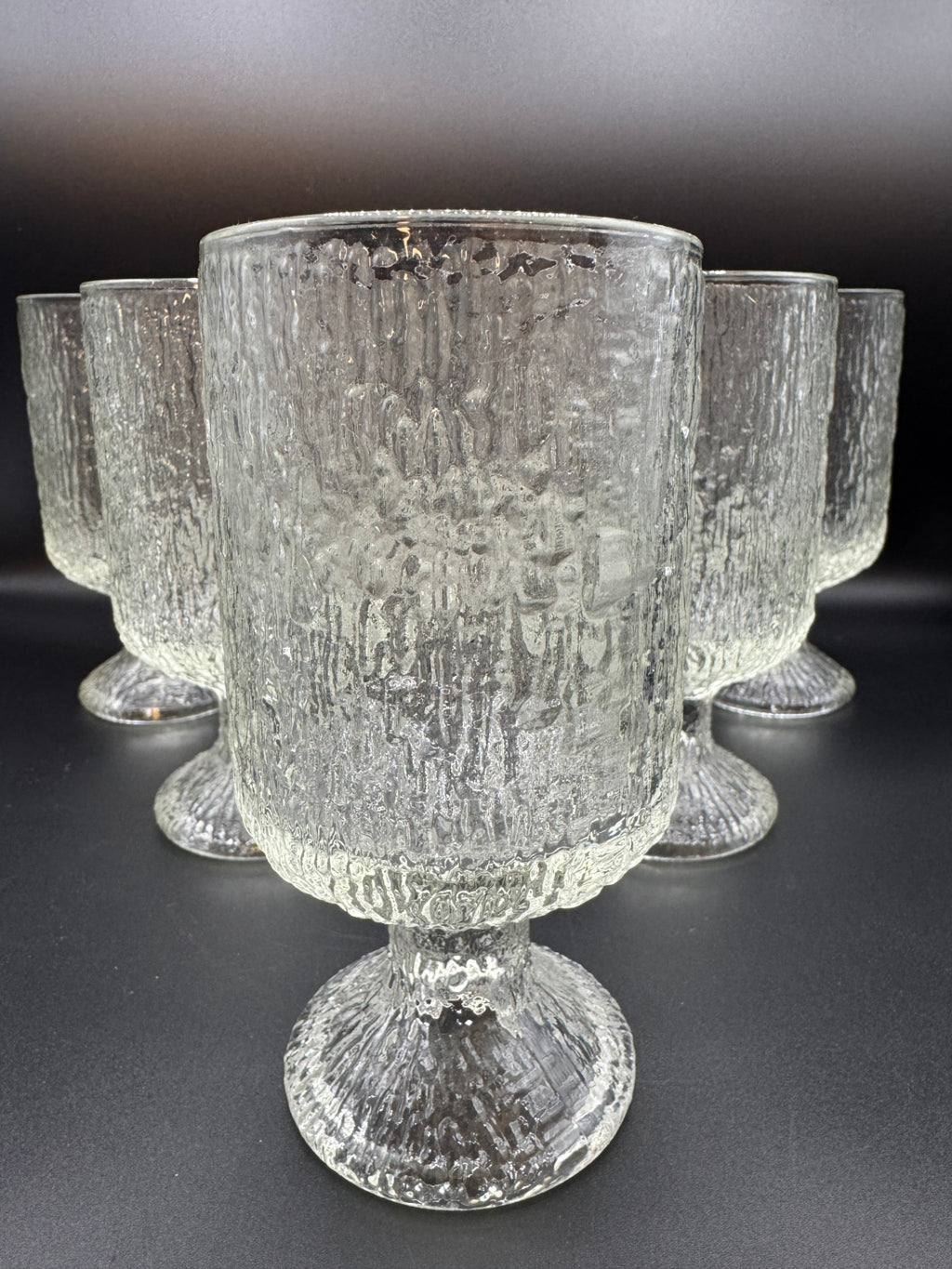 VTG Bark-Textured Indiana Glass - 6
