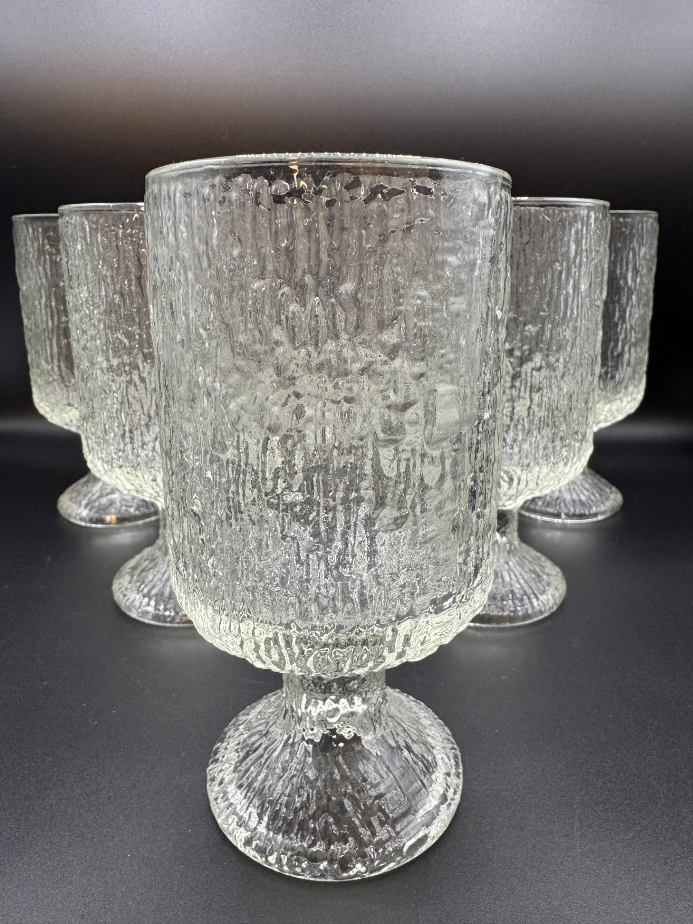 VTG Bark-Textured Indiana Glass - 6